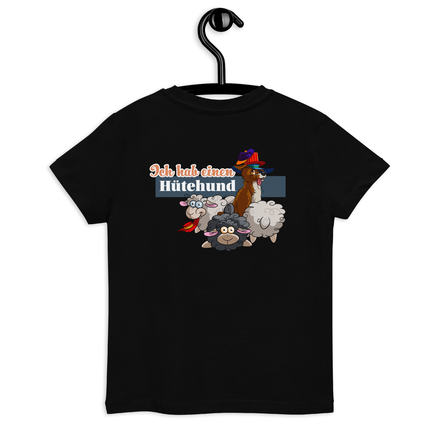 Niedliches Bio Kids-T-Shirt "Hütehunde" von Klexgetier mit süßem Cartoon-Motiv