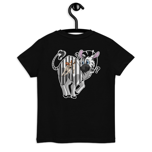 Bio Kids-T-Shirt "Zebra" - Lustiges Zebra-Motiv mit modischem Design für aktive Kinder