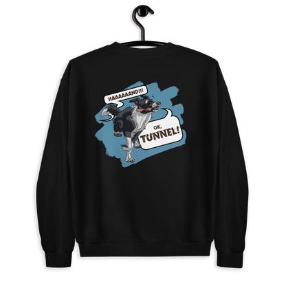 Unisex-Pullover "Tunnel Border Collie"