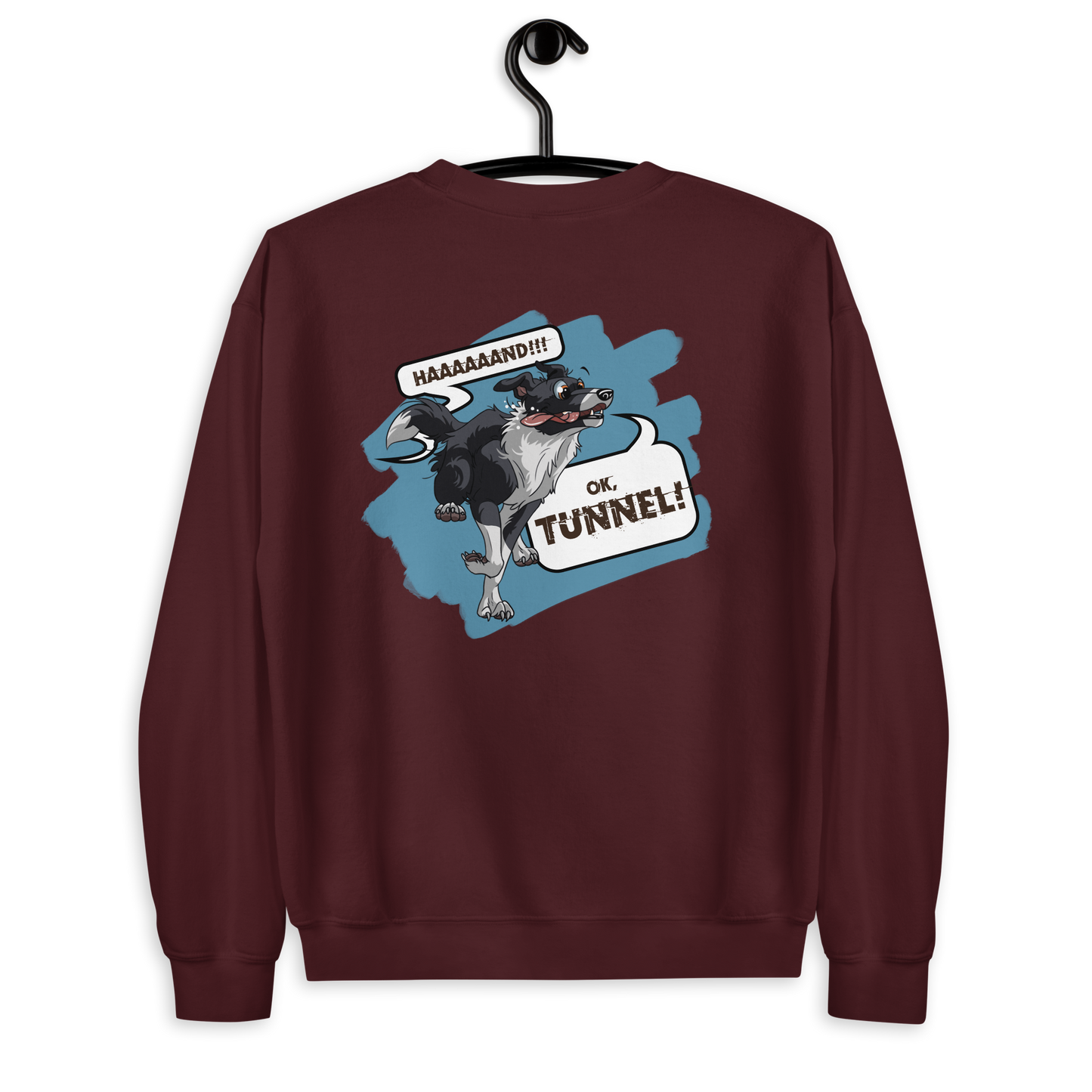 Unisex-Pullover "Tunnel Border Collie"