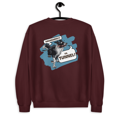 Unisex-Pullover "Tunnel Border Collie"