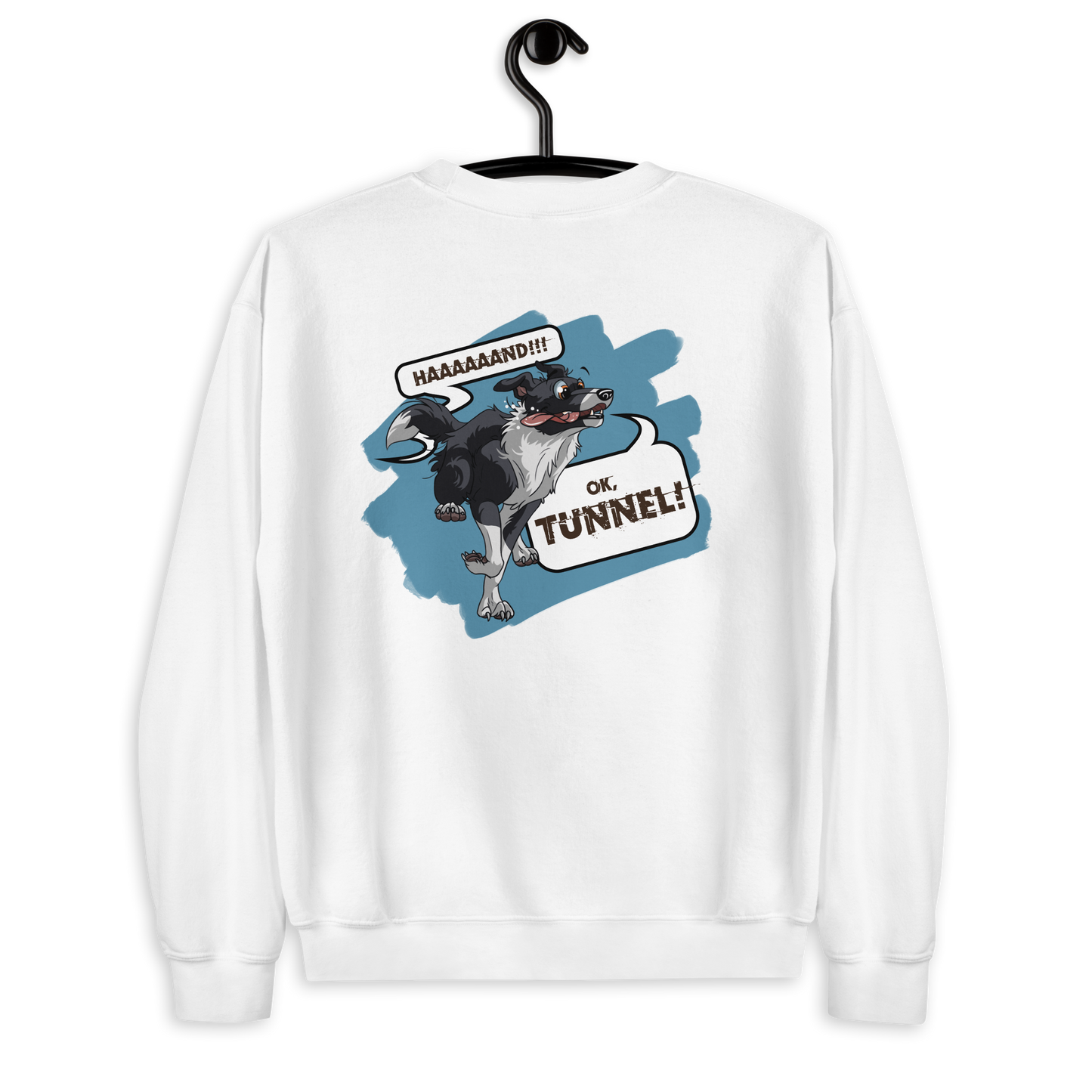 Unisex-Pullover "Tunnel Border Collie"