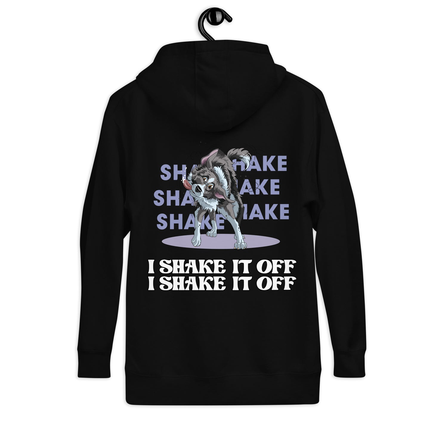 Unisex-Kapuzenpullover "Shake it" von Klexgetier
Schwarzer Hoodie mit leuchtenden Schriftzügen und stilvollem Wolf-Grafikaufdruck. Perfekter Begleiter für Hundeliebhaber und Sportbegeisterte.