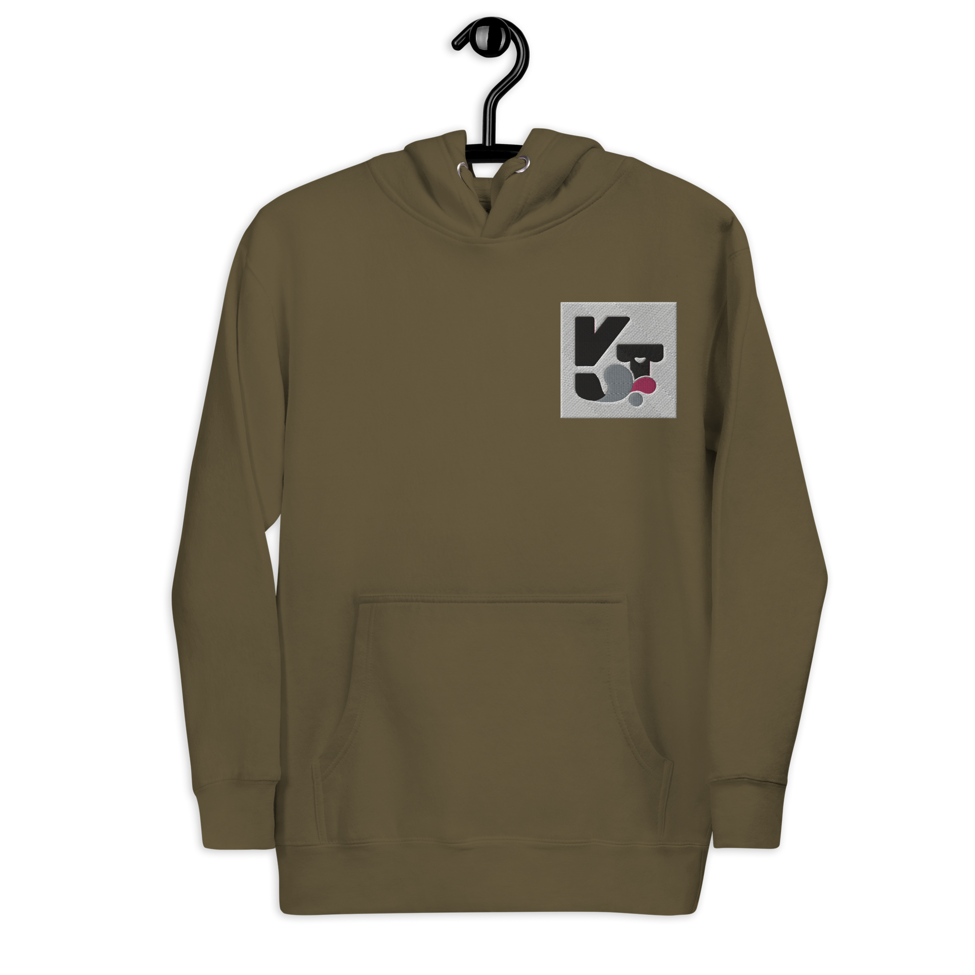 Unisex-Kapuzenpullover mit "Tunnel Border Collie"-Logo auf dem Brustbereich, beige Farbgebung, modernes Design für Hundebesitzer und Sportbegeisterte.