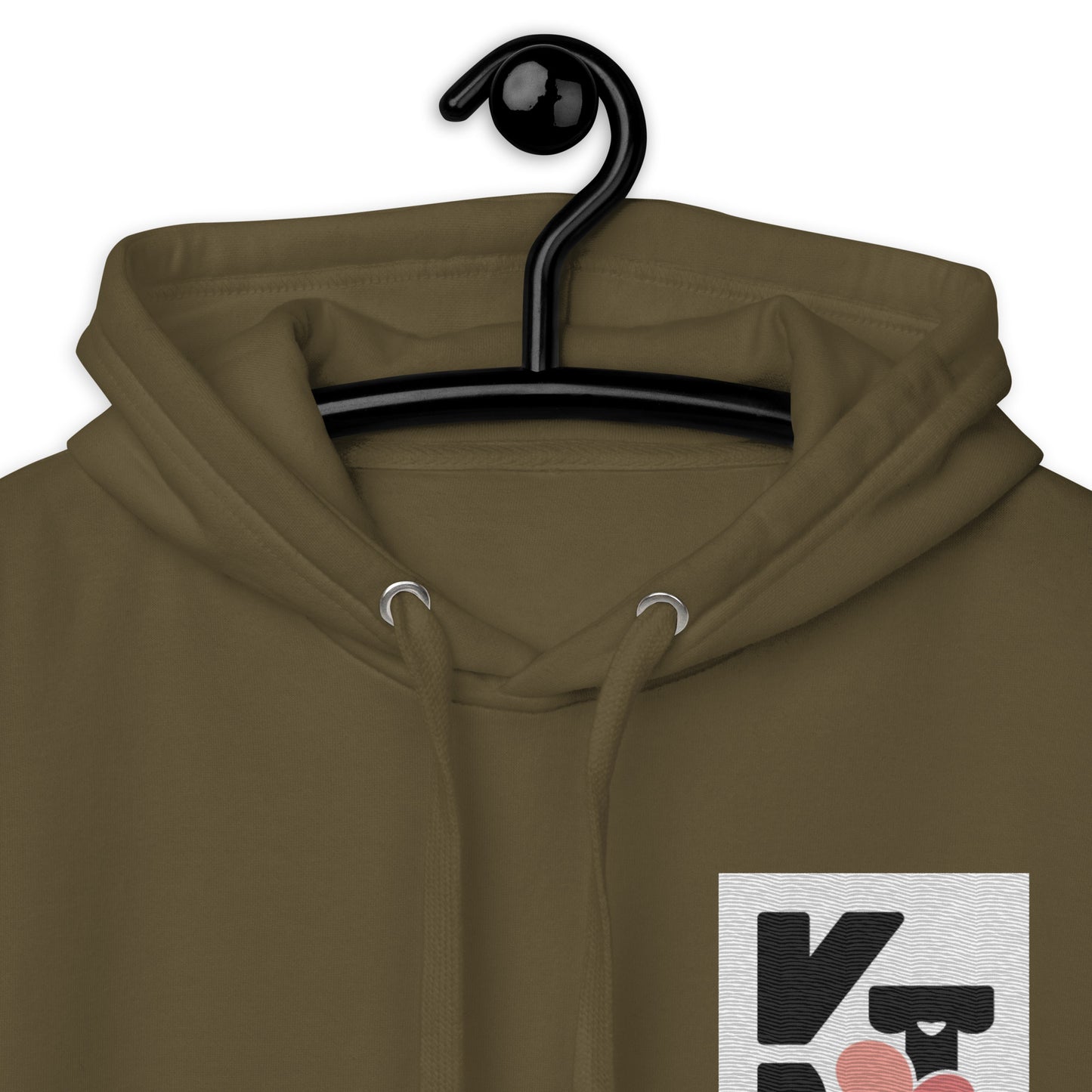 Unisex-Kapuzenpullover "Runnings Pink" von Klexgetier
Hochwertiger, bequemer Kapuzenpullover in Khaki-Farbe mit großem, kontrastfarbenem Klexgetier-Logo auf der Vorderseite.