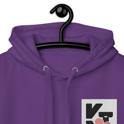 Unisex-Kapuzenpullover "Small Things Shelties" - Lila Sportlerbekleidung von Klexgetier mit Hundemotiv