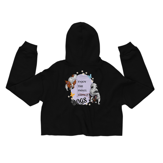 Crop-Hoodie "Small Things Papillons"